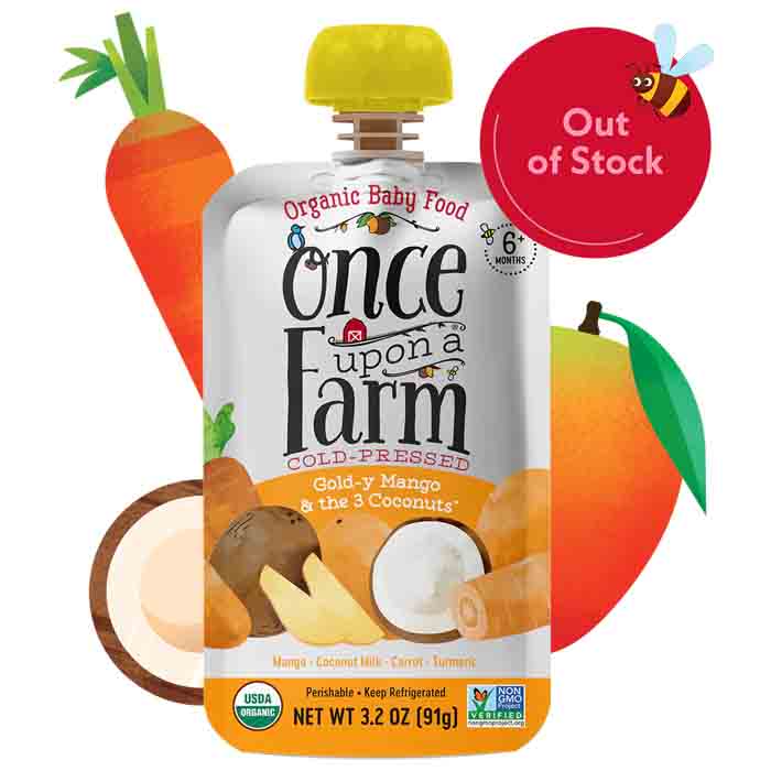 Once Upon A Farm – Babynahrung 3,2 Unzen – Mehrere Geschmacksrichtungen – Packung mit 8