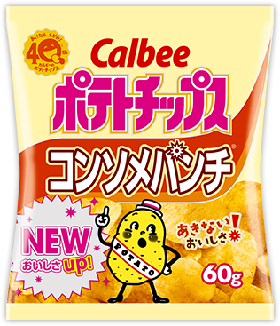 Calbee “Kartoffelchips, Consomme Geschmack”, 60g