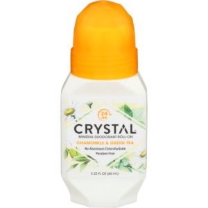 Crystal Körper Deodorant Rolle auf Kamille & grüner Tee, 2,25 Unze (Packung