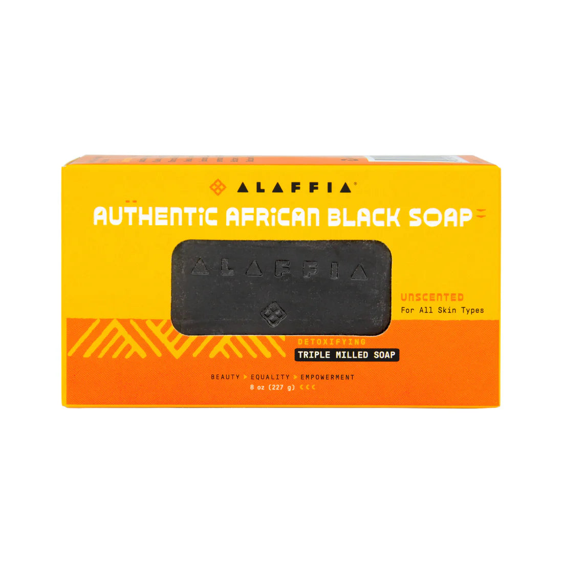 Alaffia – Soap Bar African Unscented, 8 Oz – Packung mit 4 Stück – Seife