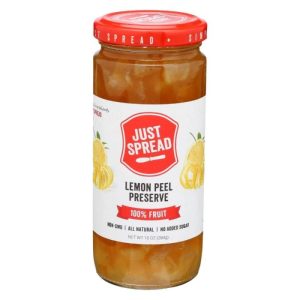 Just Spread – Preserve 100pct Zitronenschale 10 Unzen – Packung mit 6 Stück