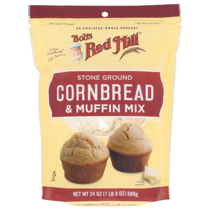 Bob's Red Mill Mischung, Cornmeal Muffin, 24 Oz – 4er Packung