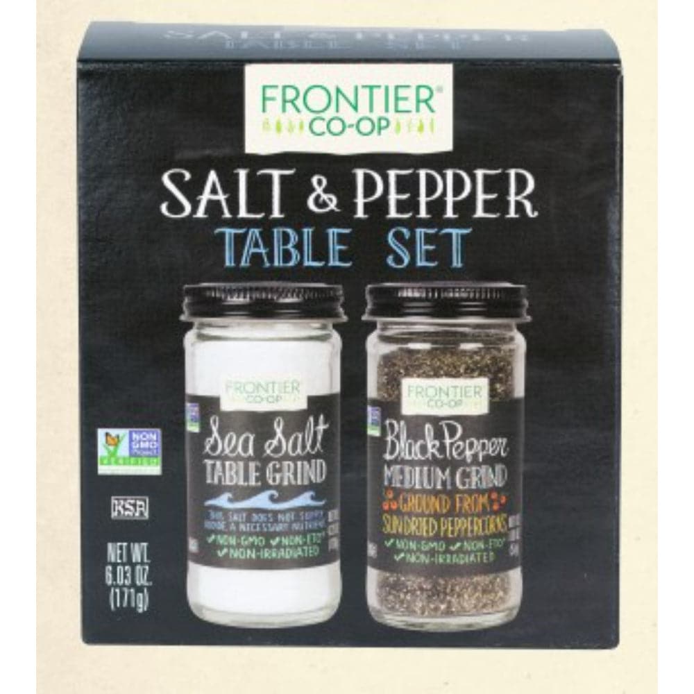 Frontier Herb Set aus natürlichem Meersalz und schwarzem Pfeffer