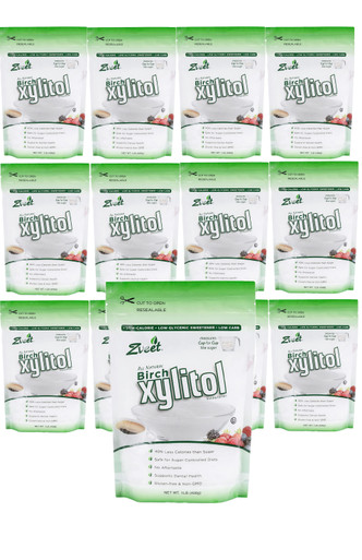 Zveet Real Birch Xylitol, 1 lb. (Fall von 12)