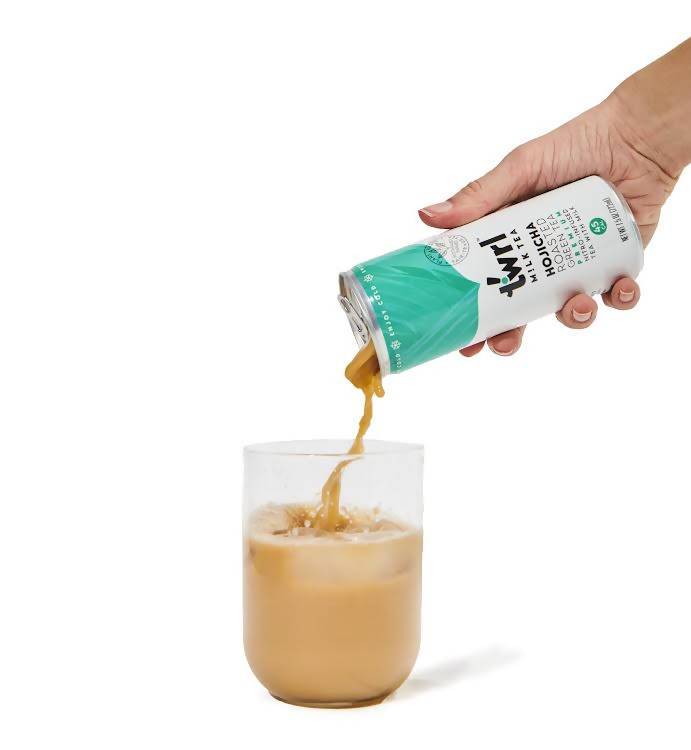Twrl Hojicha Geröstete grüne Milch Tee Dosen – 12 Dosen x 7,5 Unzen Fall