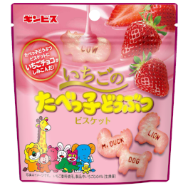 Ginbis, Ichigo no Tabekko Doubutsu, Erdbeer-Schokokeks, 40g