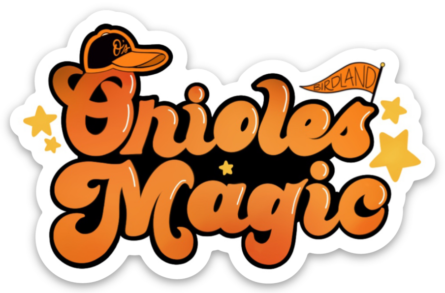 Maggie Moore Studio – Orioles magischer Aufkleber