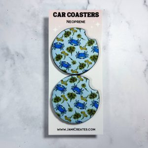 Jami Creates – Auto-Getränkeuntersetzer mit Motiv Maryland Crab Feast