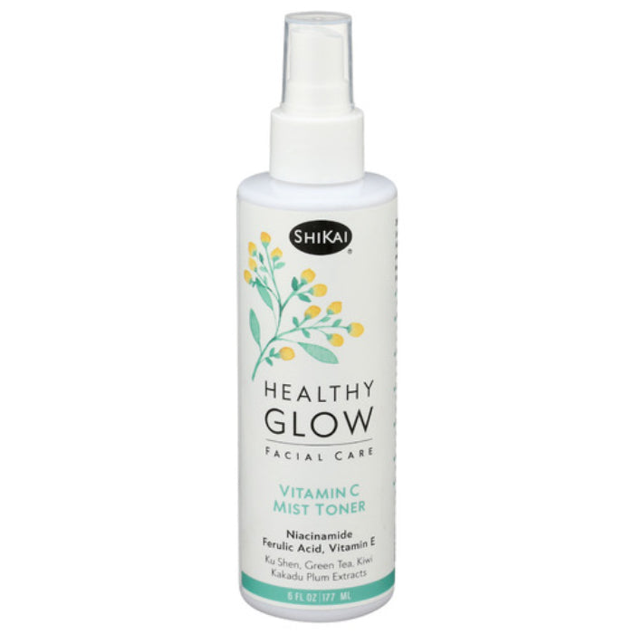 Shikai Toner Mist, gesundes Glühen Vitamin C, 6 Fl Oz – Packung mit 1