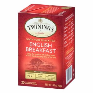 Twinings English Frühstück Tee, 20 Säcke, Packung mit 1