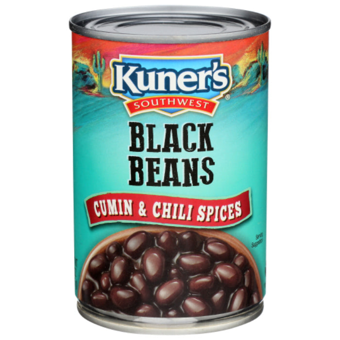 Kuner’s – Schwarze Bohnen gewürzt, 15 Oz – 12er Packung