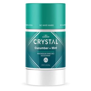 Crystal Magnesium angereicherte Deodorant Gurke + Minze, 2,5 Unzen
