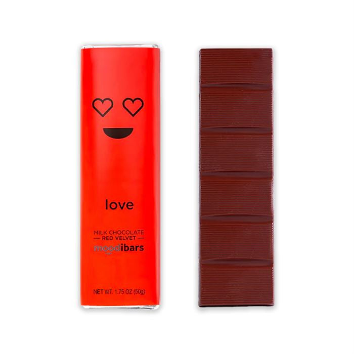 Moodibars Love – Milchschokolade Roter Samt – 1.75 oz