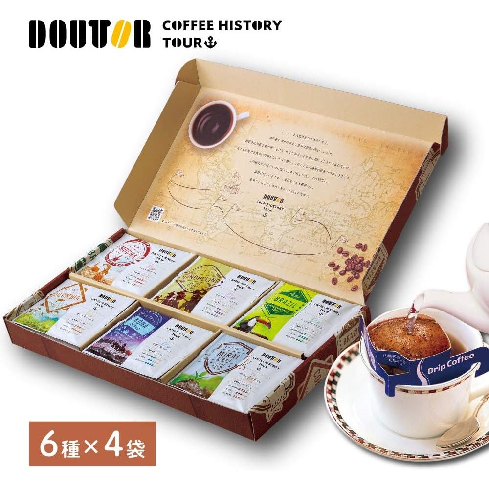 Doutor Kaffee Drip Kaffee History Tour Geschenk Regelmäßig 24 Packungen Japan – Tokyo Sakura Mall