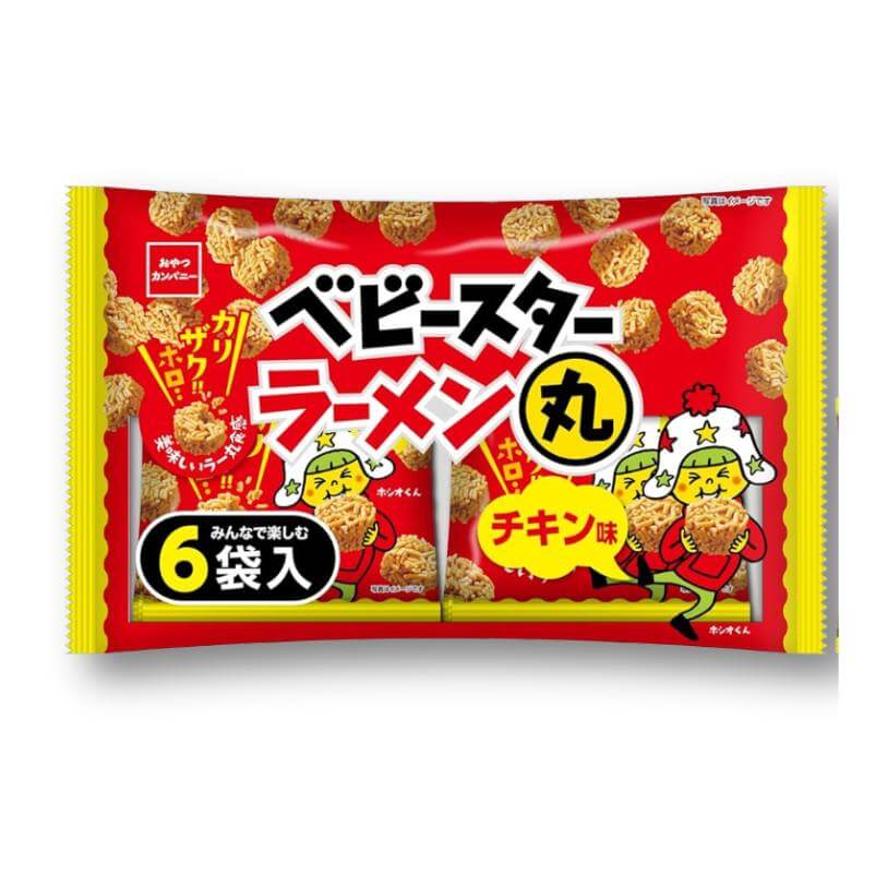 Baby Star Hähnchen Ramen Noodle Snack – 6 Stück Packung