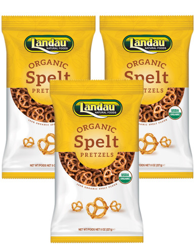 Landau Bio Dinkel Brezeln gesalzen, 8 oz (Packung mit 3)