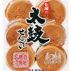 Nanao, Taiko Senbei, Japanese Erdnuss-Süß Cracker, in 1 Beutel, – 12pc