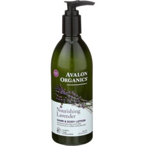 Avalon Organics Lotion Hand & Körper Lavendel, 12 Unzen – Packung mit 1