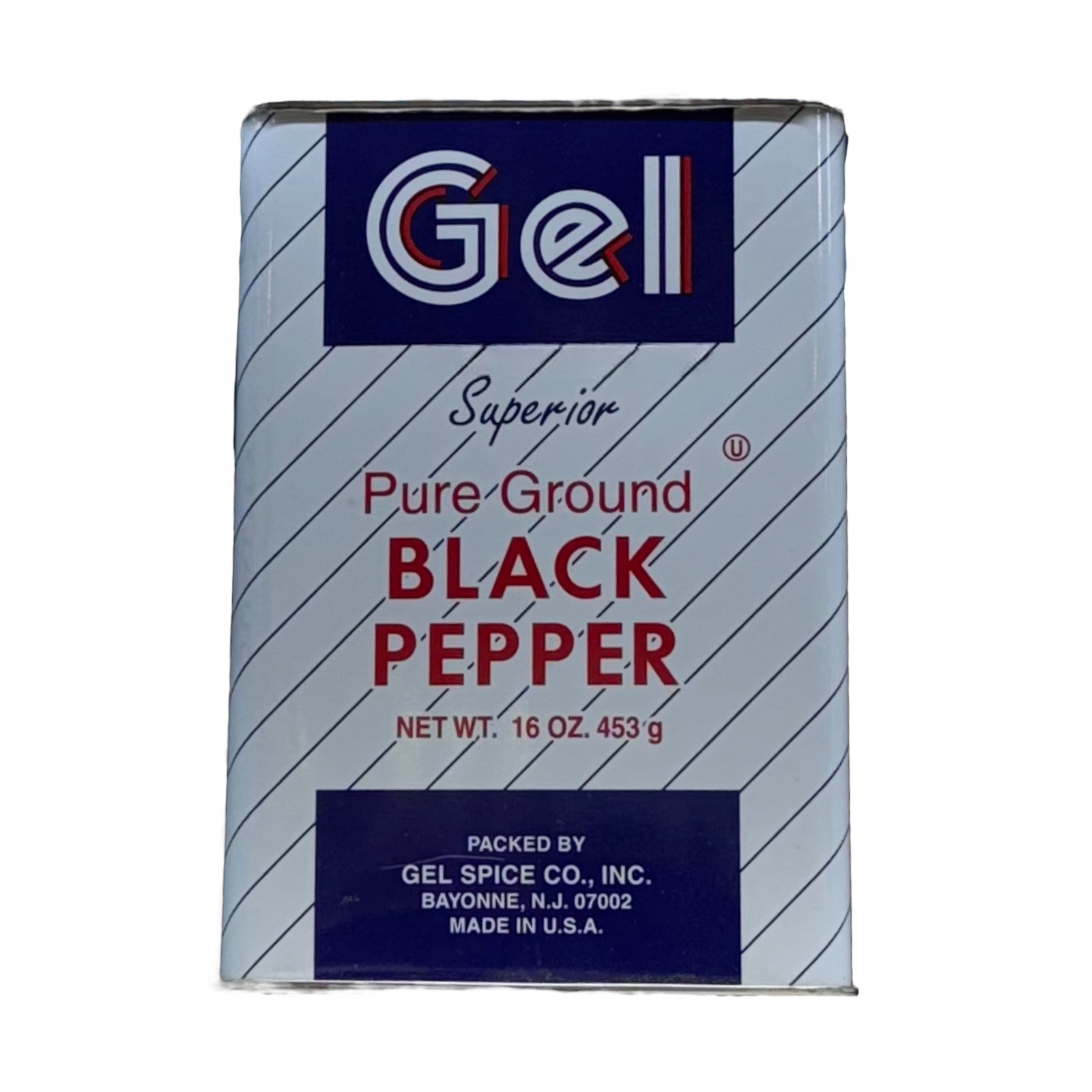 Gel rein gemahlener schwarzer Pfeffer
