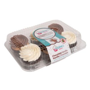 Nutphrees Bakery Cupcake Vanilleschokolade 17.25 Unzen – Packung mit 12 Stück – 6pc