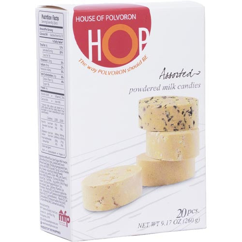 House of Polvoron – HOP – Verschiedene Milchpulver-Bonbons – 20 Stück – 260 G