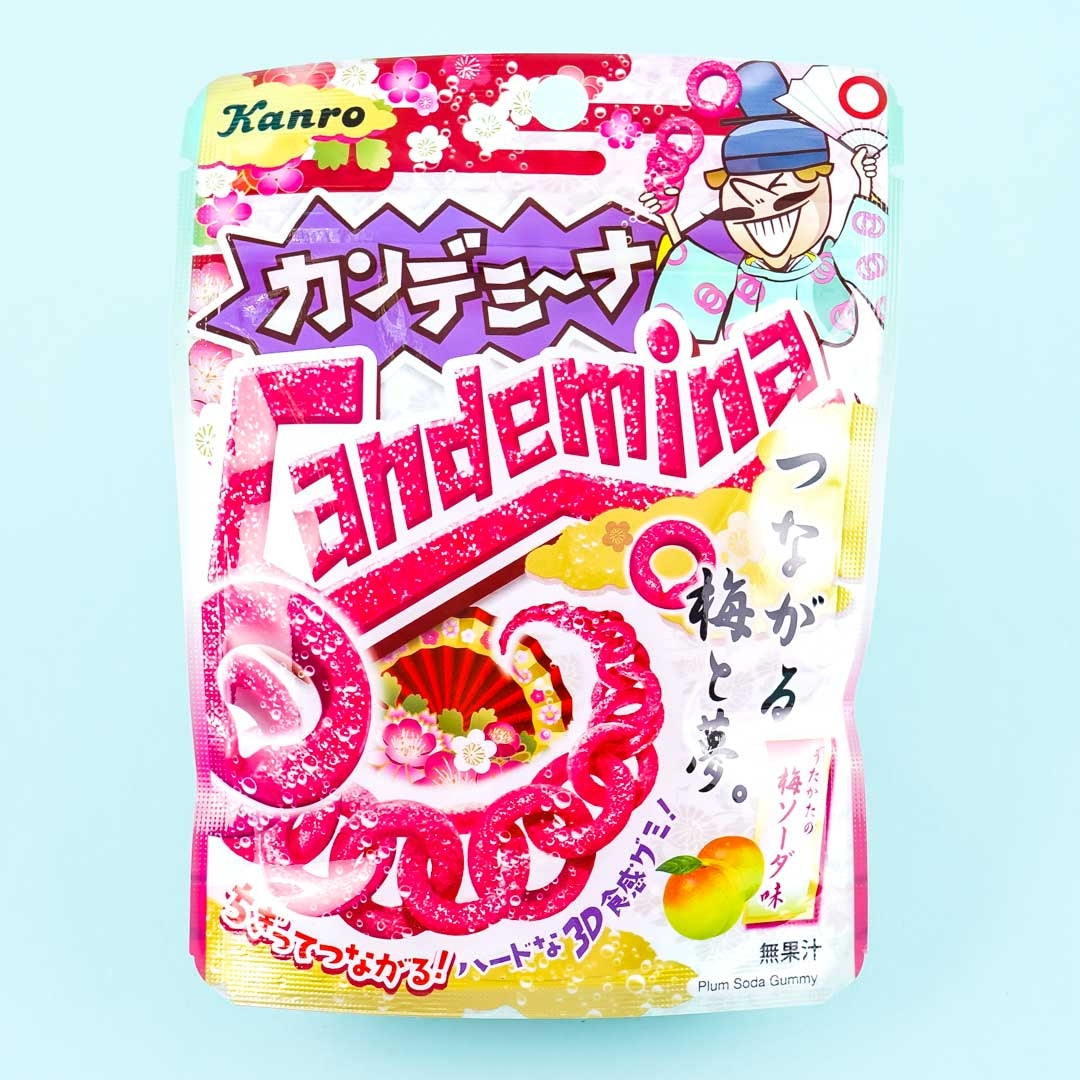 Kanro Candemina Ring sauer Süßigkeiten – Pflaume Soda