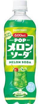 Suntory “POP” Melone Soda Geschmack, 600ml