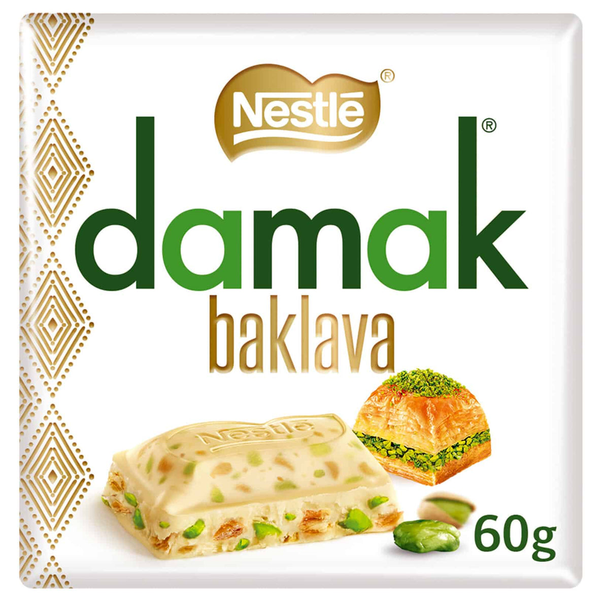 Nestle Damak Baklava Weiße Schokolade mit Pistazien