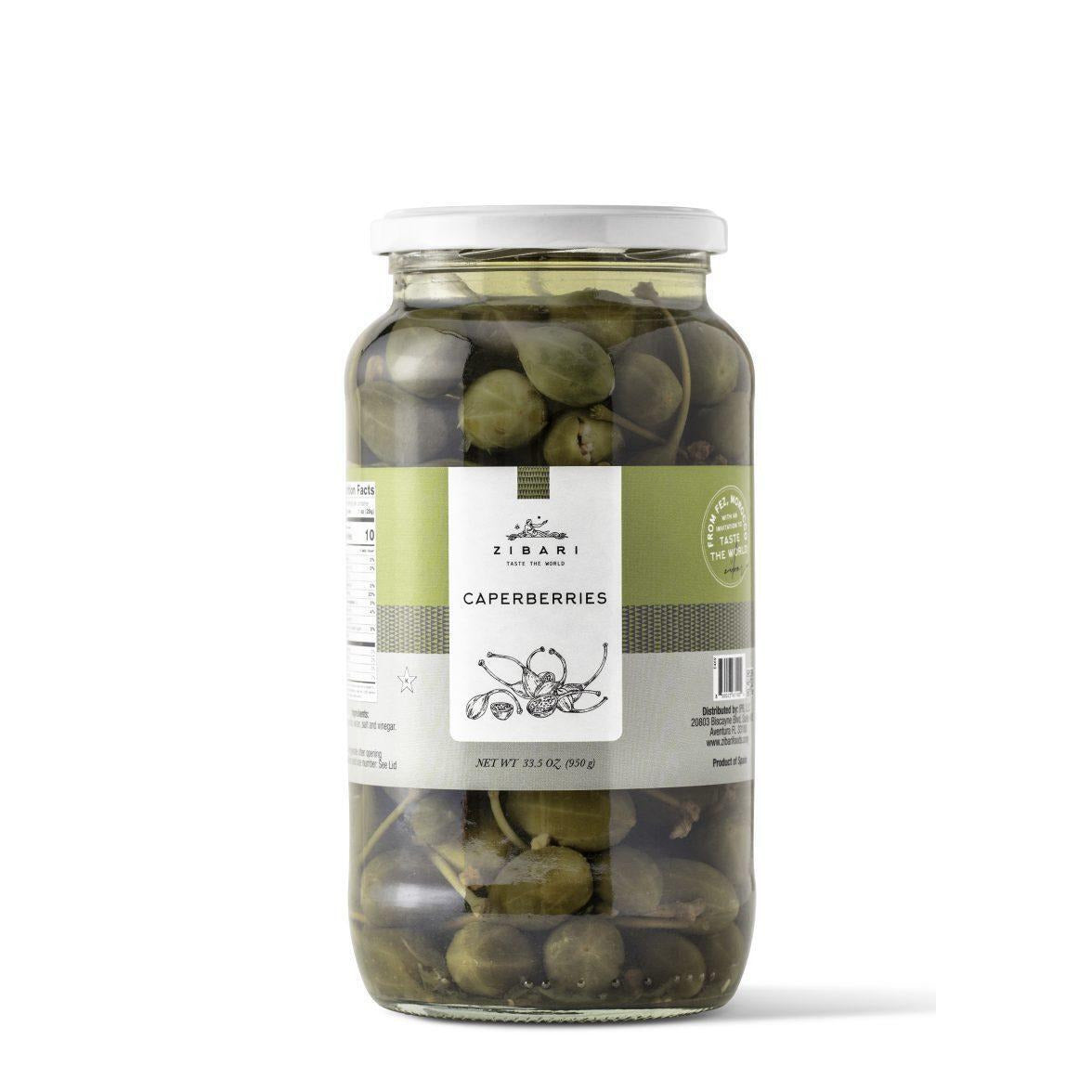 Zibari Foods Caperberries 32 Oz – Packung mit 6