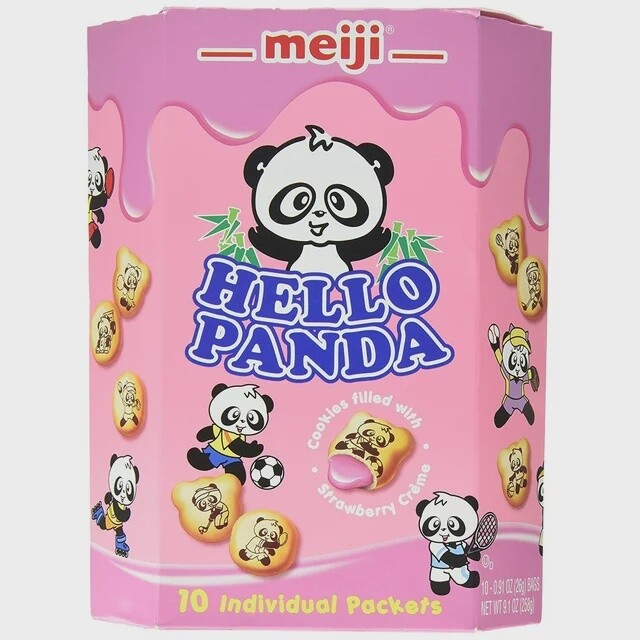 Hello Panda – Erdbeer 10 Taschen
