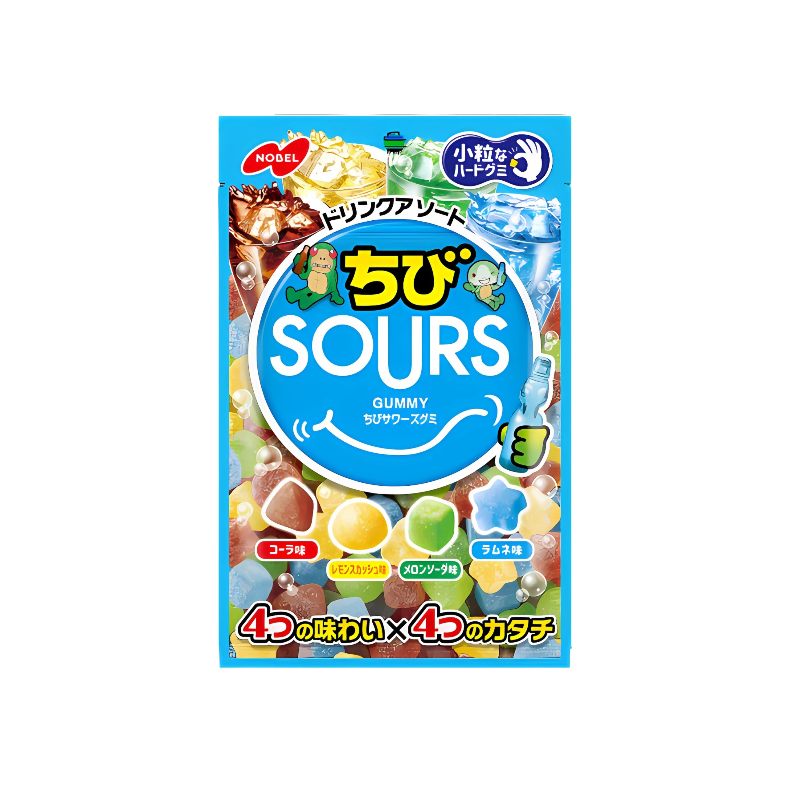 Nobel saure Bonbons Gummy Soda Drink (Japan)