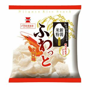 Iwatsuka, Fuwatto Yawaraka Ebi, Reis Cracker, Garnelen Geschmack, zerbrechliche Textur – 45g