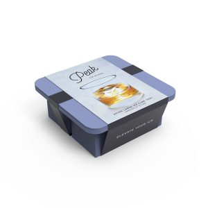 W&P extra große xl Cocktailwürfel Silikon-Eisschale: blau