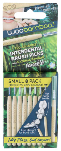 Woobamboo Dental Pick klein 1 Ea – Packung mit 10 Stück