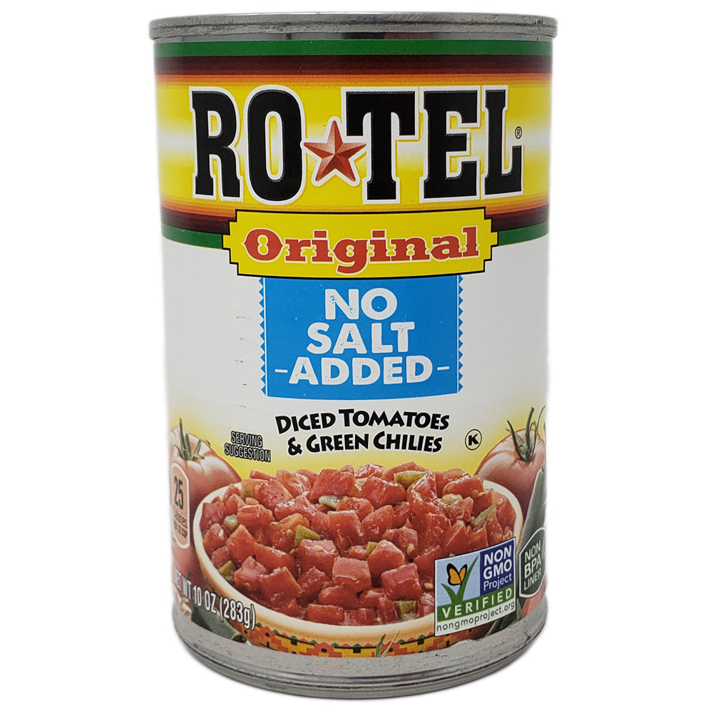 Ro-Tel Kein Salz hinzugefügt Gehackte Tomaten & Grüne Chilis – 10 oz