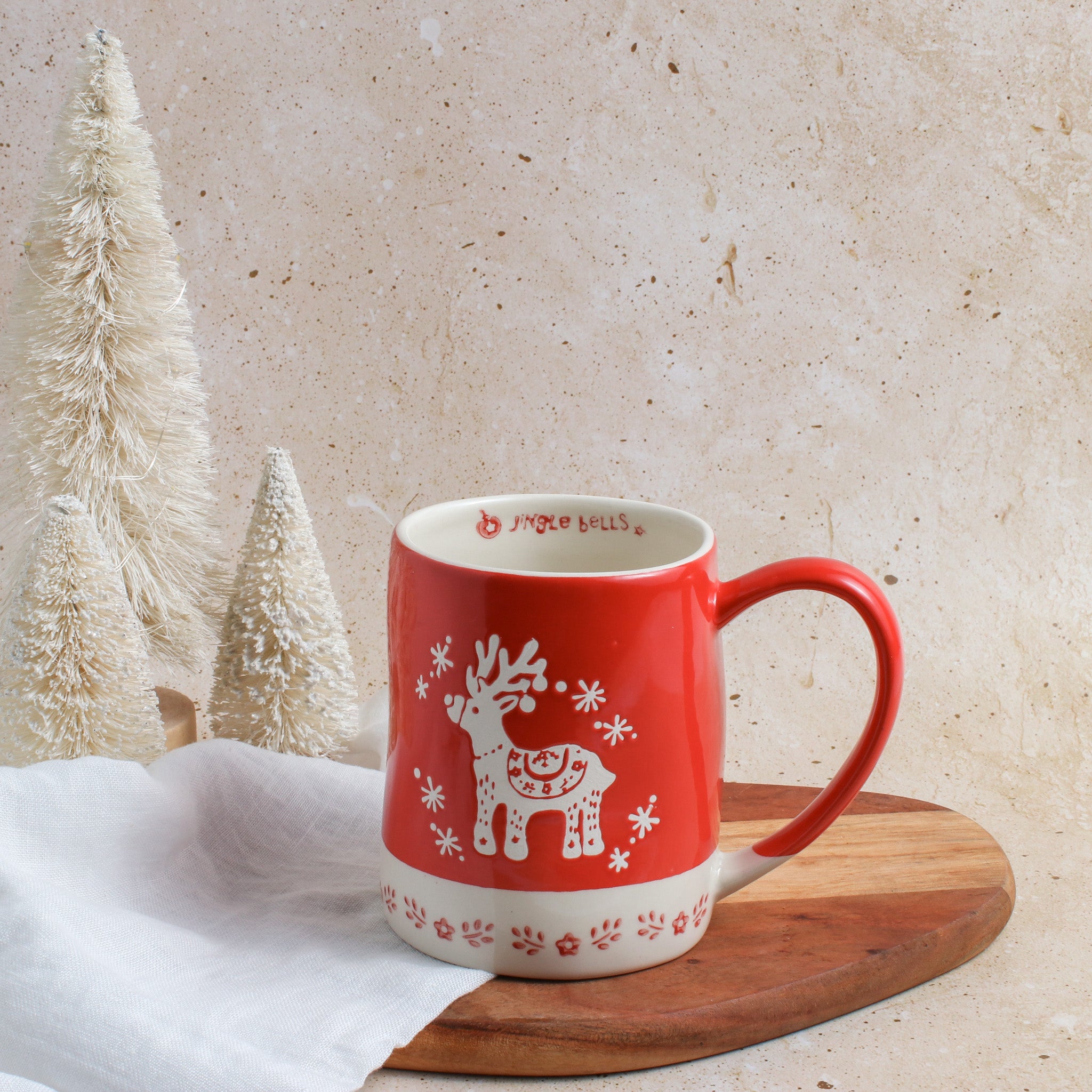 Jingle Bells Rentierbecher (18 oz)