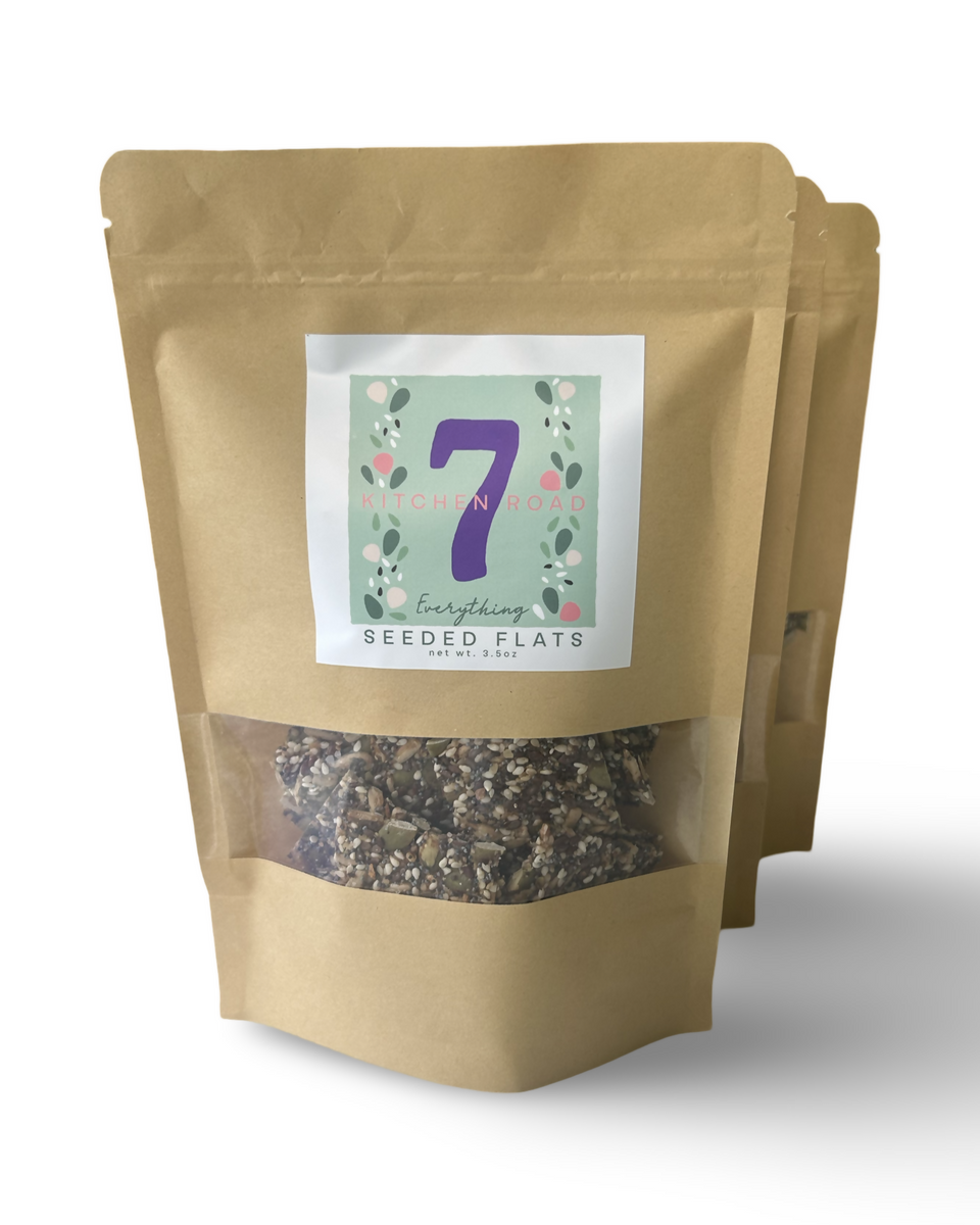 7 Kitchen Road Seeded Flats, Everything Würzmischung Packung – 12 Packungen x 3,5 Unzen Fall