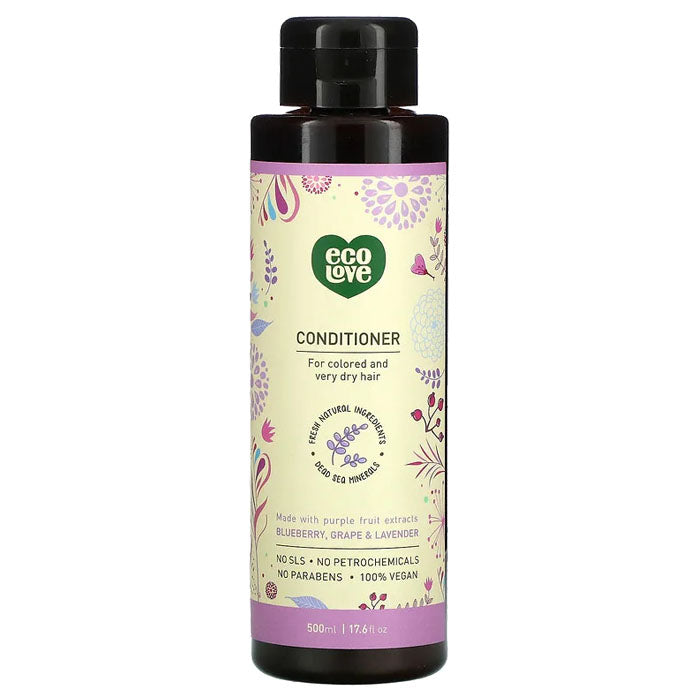 EcoLove – Violett Frucht Conditioner für gefärbtes & trockenes Haar, 17,6 fl oz