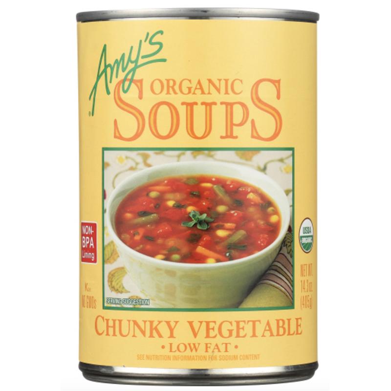 Amy's Grob Gemüse fettarme Suppe, 14,1 oz