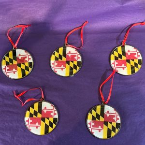 Maryland Flagge gewölbte Ornament