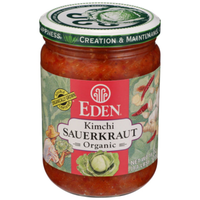 Eden Foods Sauerkraut Kmchi Org 18 Oz – Packung mit 12 Stück