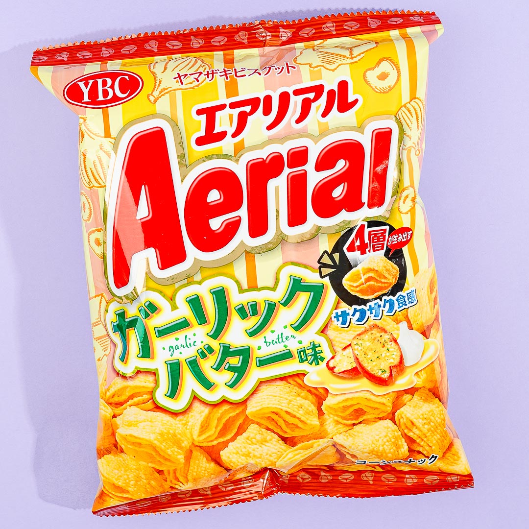 Aerial Mais Snacks – Knoblauchbutter