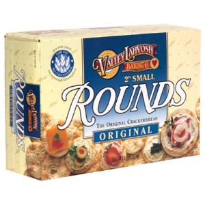 Valley Lahvosh – Cracker rund 2in Original, 4,5 oz – Packung mit 12 Stück