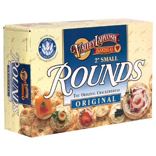 Valley Lahvosh – Cracker rund 2in Original, 4,5 oz – Packung mit 12 Stück