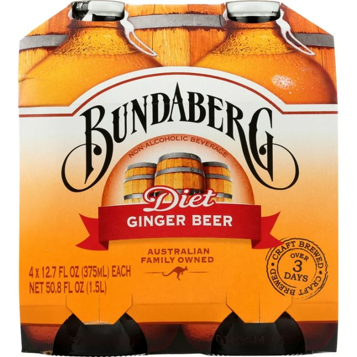 Bundaberg – Ingwerlimonade Diät Soda 4 Packung 1.5 Ltr (Packung von 6)