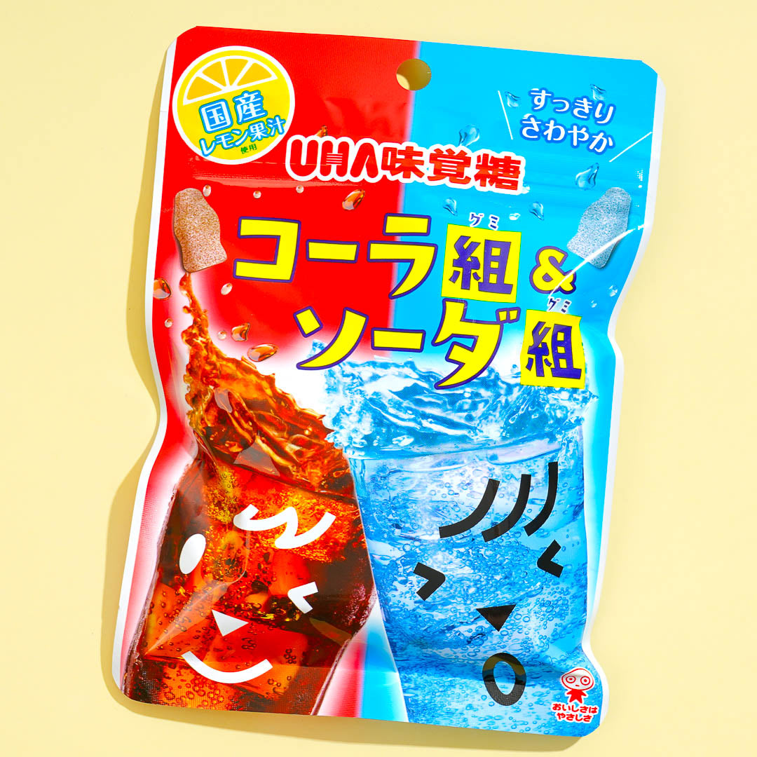 UHA Mikakuto Cola und Soda Gummi