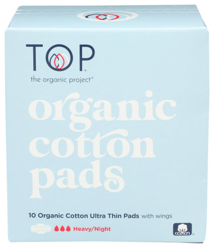 Top Das Bio-Projekt – Baumwoll-Ultradünne Pads mit Flügeln Nacht
