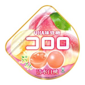 UHA mikakuto “Kororo, weißer Pfirsich Premium-Gammy Süßigkeiten, – 40g