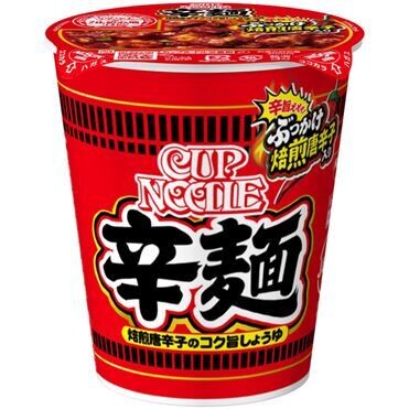 Nissin, Cup Noodle, Karamen, Würziger & Heißer Ramen, Rote Chili & Sojasauce, 82g