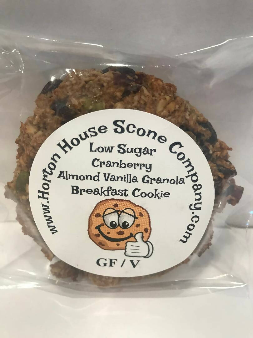 Horton House Scone GF – Cranberry Mandel Vanille Granola Frühstück Keks (niedriger Zucker) Fall – 12 Stück